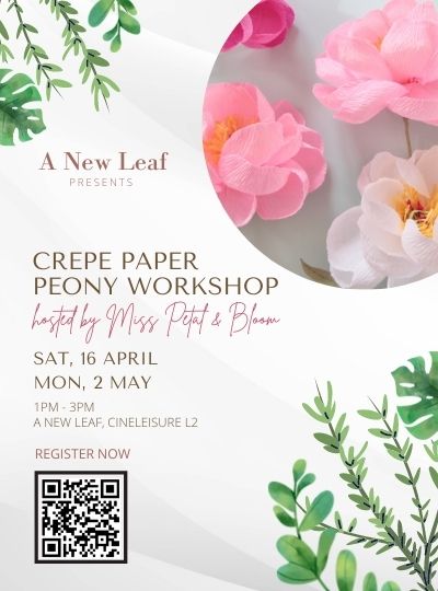 Crepe Paper Peony Workshop hosted by Miss Petal & Bloom