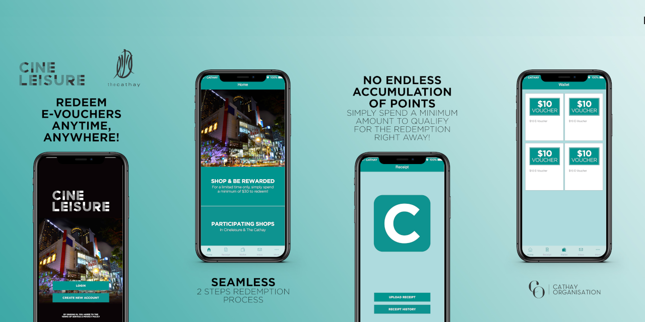 Spend & Redeem at Cathay Malls in 2 seamless steps